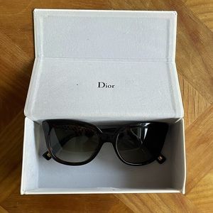 Authentic CHRISTIAN DIOR Ever 2/S brown and gold sunglasses